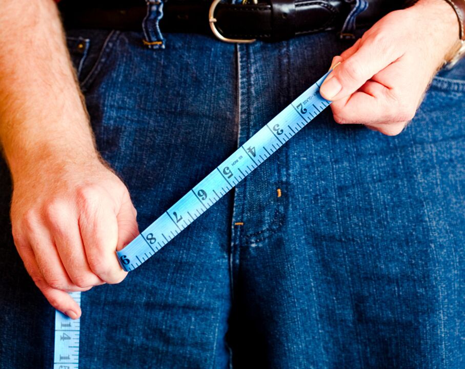 measuring the penis by one centimeter
